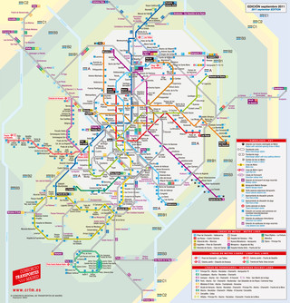 Map of Madrid tram network